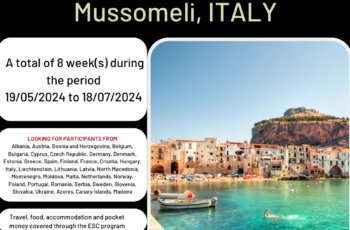 Italy , Mussomeli : 59 Days Volunteering Project