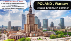 Poland , Warsaw :  3 Days Erasmus+ Conference