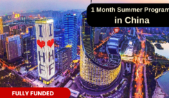 1 Month Summer Program in China: Fully Funded