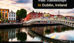 Paid Traineeships in Dublin, Ireland (Fully Funded)