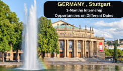 Germany, Stuttgart: 3-Months Internship Opportunities on Different Dates