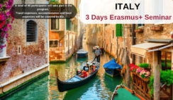 Italy : 3 Days Erasmus+ Seminar