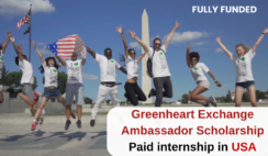 Greenheart Exchange Ambassador Scholarship | Paid internship in USA