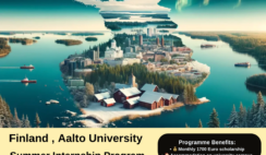 Finland , Aalto University : Summer Internship Program