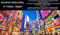 Summer Internship in Tokyo, Japan