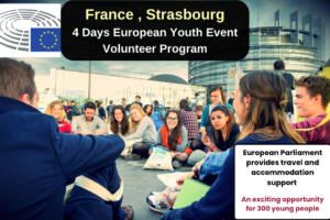 France , Strasbourg : 4 Days European Youth Event Volunteer Program