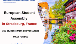 European Student Assembly in Strasbourg, France : Fully Funded