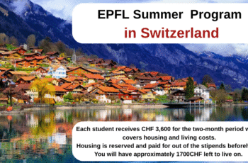 EPFL Summer  Program in Switzerland