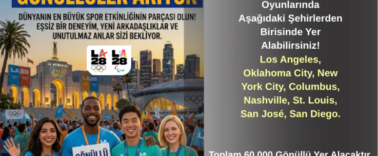 Los Angeles 28 Olympic Games Volunteer Applications Open